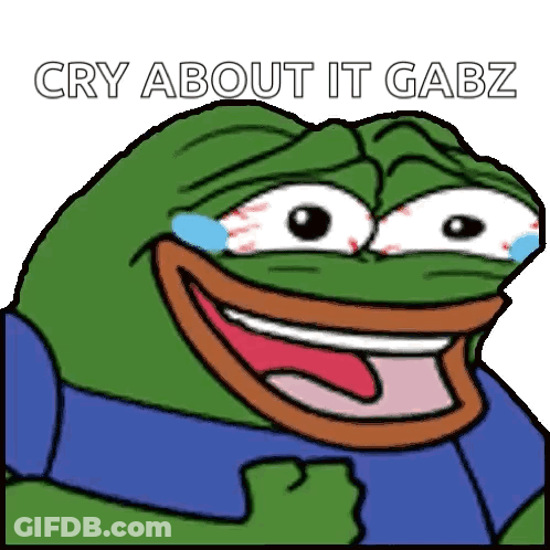 Cartoon Frog Laughing Crying Cry About It Gabz GIF