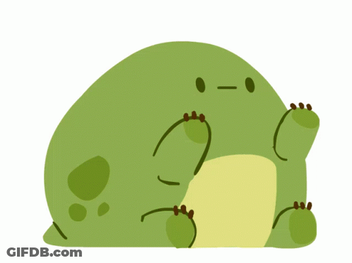 Cartoon Frog Laying On Its Back GIF