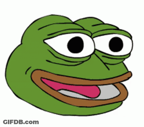 Cartoon Frog With Big Eyes And Pink Tongue GIF