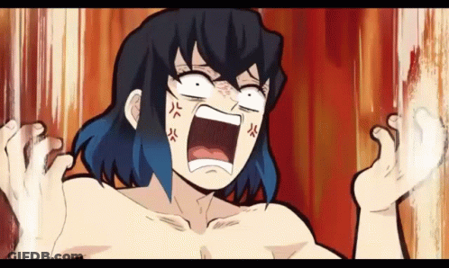 Cartoon Funny Face Mouth Open Hands Up GIF
