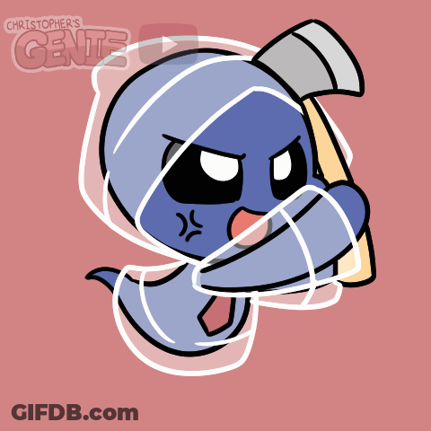 Cartoon Genie With Christopher's Genie GIF