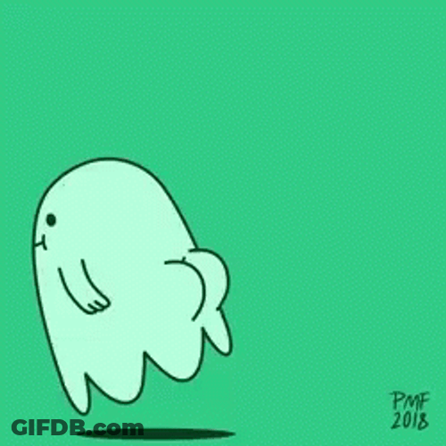 Cartoon Ghost Fart GIF
