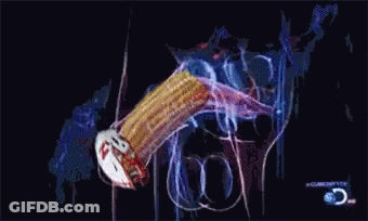 Cartoon Ghost In Cave Asking If Anyone Can See GIF