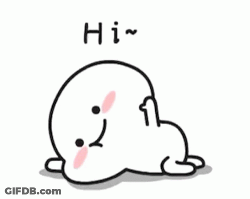 Cartoon Ghost Lying On Ground Saying Hi GIF