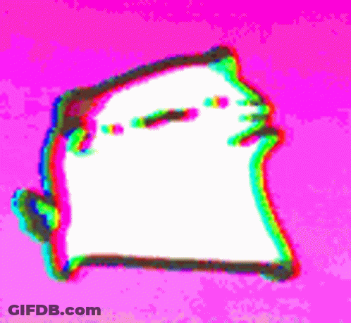 Cartoon Ghost On Pink Background GIF
