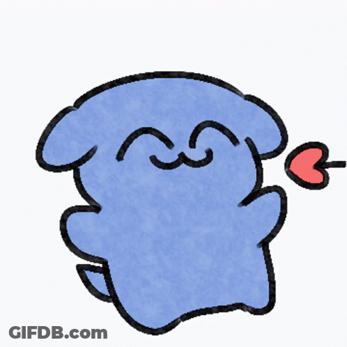 Cartoon Ghost With Arrow Through Heart GIF