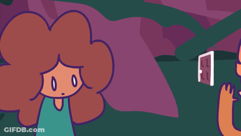 Cartoon Girl And Boy With Sunglasses GIF