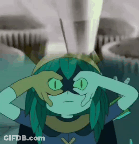 Cartoon Girl Covering Eyes GIF