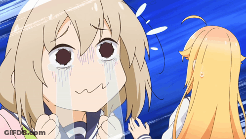 Cartoon Girl Crying Tears GIF