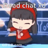 Cartoon Girl Dancing Dead Chat XD GIF
