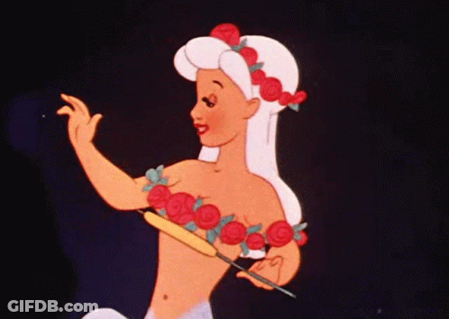 Cartoon Girl Dancing Saying Hop On The Stream GIF