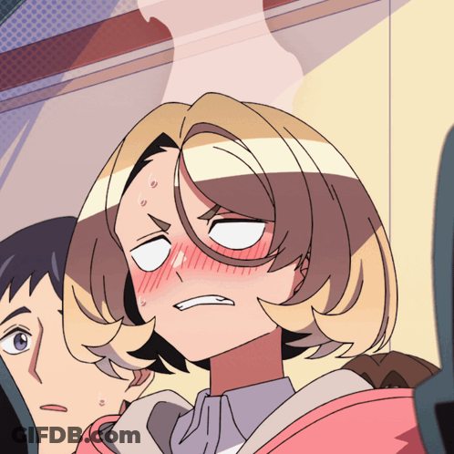 Cartoon Girl Eyes Closed Mouth Open GIF