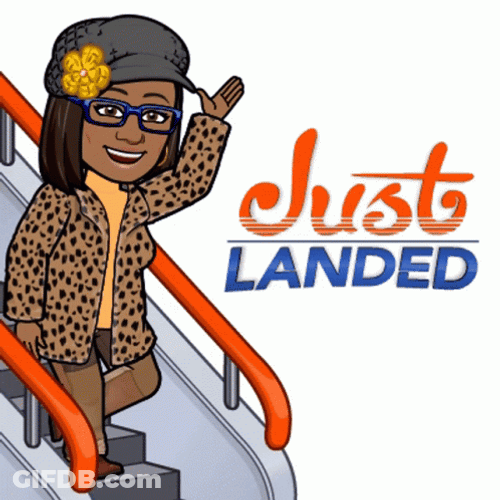 Cartoon Girl Has Landed GIF