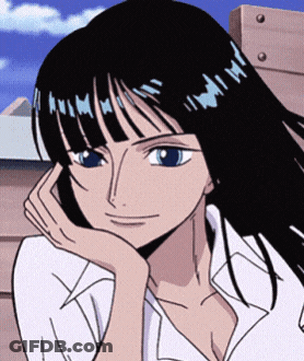 Cartoon Girl Head Stuck In Blue Wall GIF