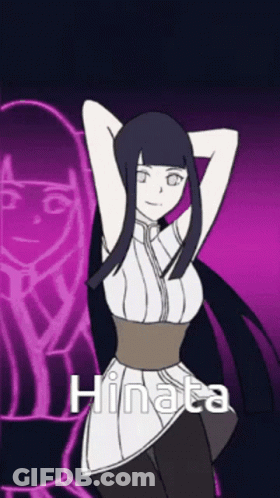 Cartoon Girl Hinata GIF