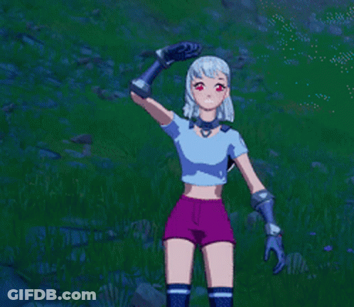 Cartoon Girl Holding Bouquet Of Flowers GIF