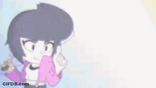 Cartoon Girl Holding Cell Phone Thumbs Up GIF