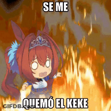 Cartoon Girl In Front Of Fire Se Me Quemo El Keke GIF