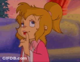 Cartoon Girl In Pink Jacket Holding Book GIF