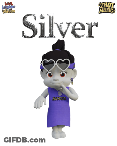 Cartoon Girl In Purple Dress And Sunglasses GIF