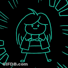 Cartoon Girl In Sunglasses And Jacket GIF