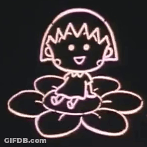Cartoon Girl In White Dress And Hat Dancing GIF