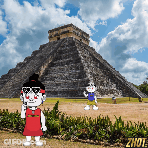 Cartoon Girl In Zhucita Shirt GIF