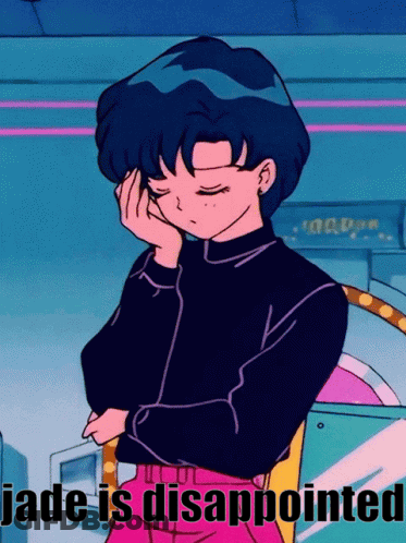 Cartoon Girl Jade Is Disappointed GIF