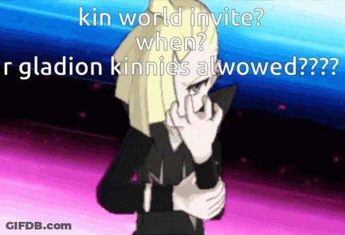 Cartoon Girl Kin World Invite When R Gladion Kinnies Awowed GIF