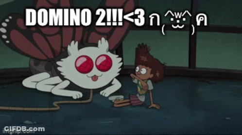 Cartoon Girl Laying Beside White Cat With Red Eyes GIF