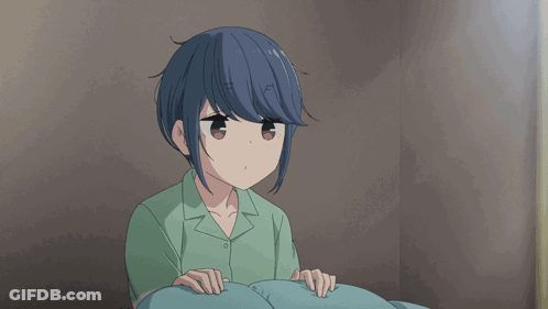 Cartoon Girl Laying On Bed Saying Goodnight Sleep Well <3 GIF