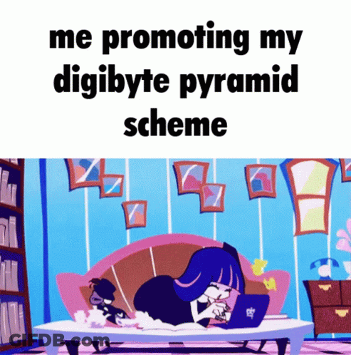 Cartoon Girl Laying On Couch With Laptop GIF