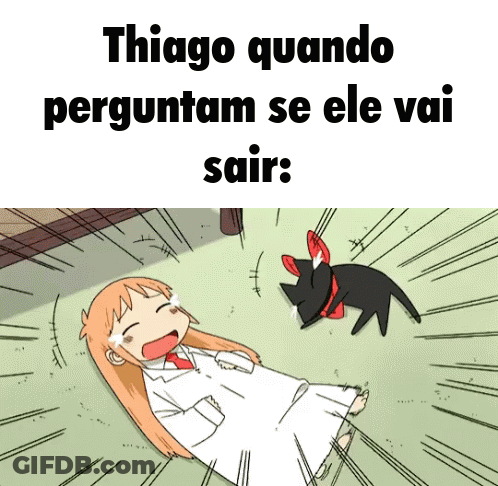 Cartoon Girl Laying On Floor Next To Black Cat GIF