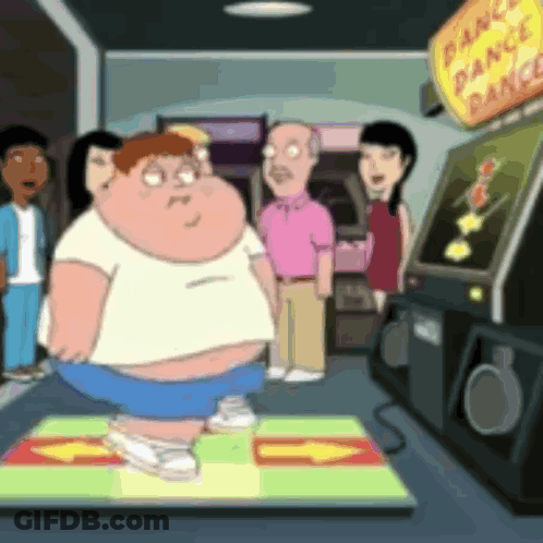 Cartoon Girl Looking At Taco Tuesday Poster GIF