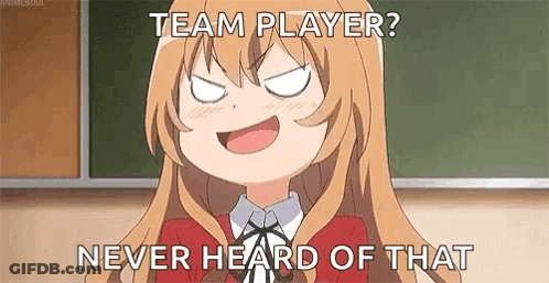 Cartoon Girl Making Funny Face Saying Team Player Never Heard Of That GIF