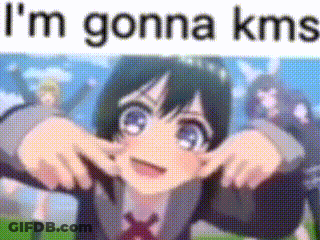 Cartoon Girl Making Funny Face With Hands GIF