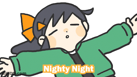 Cartoon Girl Nighty Night GIF