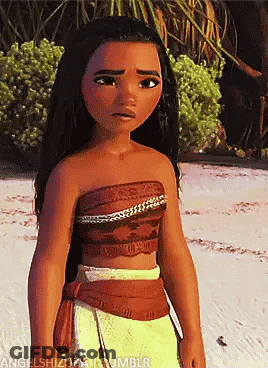 Cartoon Girl On Beach With Angelshizu GIF