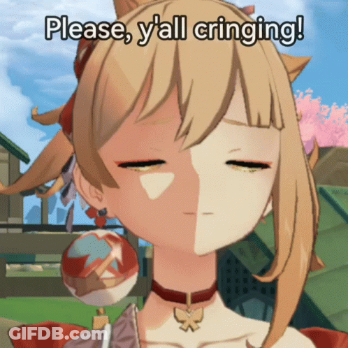 Cartoon Girl Please Y'all Cringing GIF