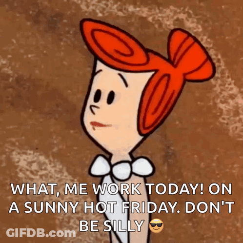 Cartoon Girl Red Hair Bones Says Happy Good Morning GIF