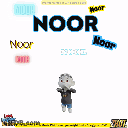 Cartoon Girl Riding Bike With Noor And Other Names GIF