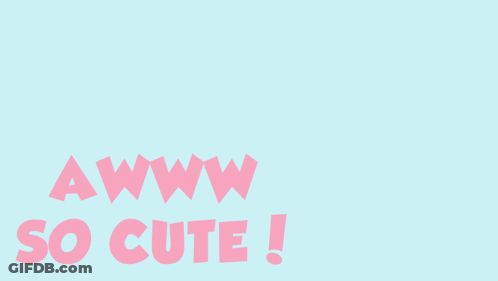 Cartoon Girl Saying Awww So Cute GIF