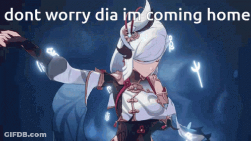 Cartoon Girl Saying Dont Worry Dia Im Coming Home GIF