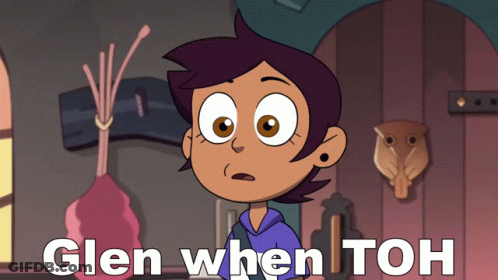 Cartoon Girl Saying Glen When Toh GIF