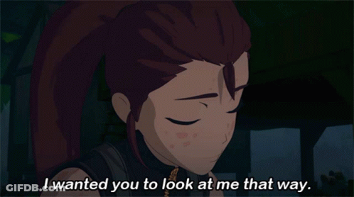 Cartoon Girl Saying I Wanted You To Look At Me That Way GIF
