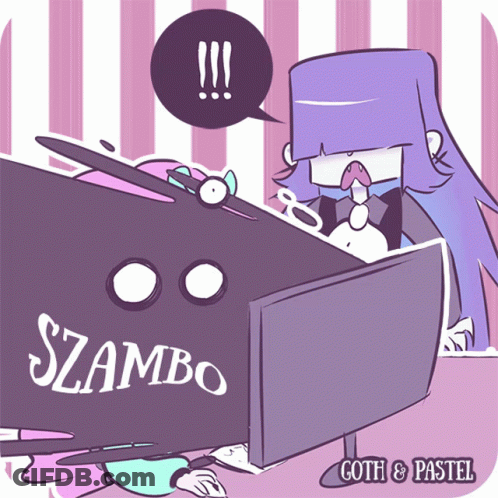 Cartoon Girl Saying Szambo GIF