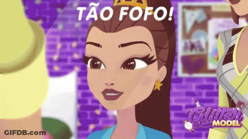 Cartoon Girl Saying Tao Fofo GIF