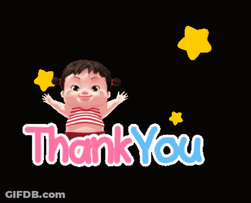 Cartoon Girl Saying Thank You GIF