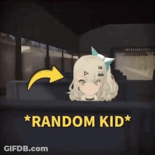 Cartoon Girl Sitting On Couch Saying Random Kid GIF