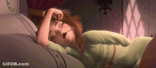 Cartoon Girl Sleeping In Bed GIF